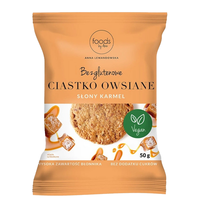 Levann Gluten Free Oat Cookie, Salted Caramel - 26 x 50g