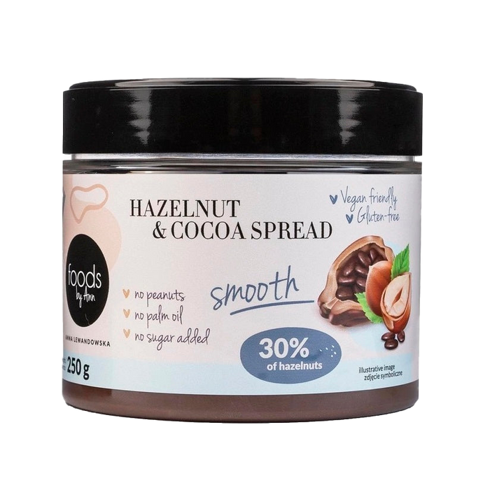 Levann Hazelnut & Cocoa Spread, Smooth - 250g