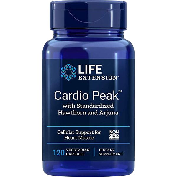 Life Extension Cardio Peak with Standardized Hawthorn and Arjuna - 120 vcaps