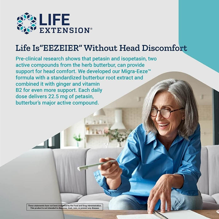 Life Extension Migra-Eeze 60 Softgels - Special Formula at MySupplementShop by Life Extension