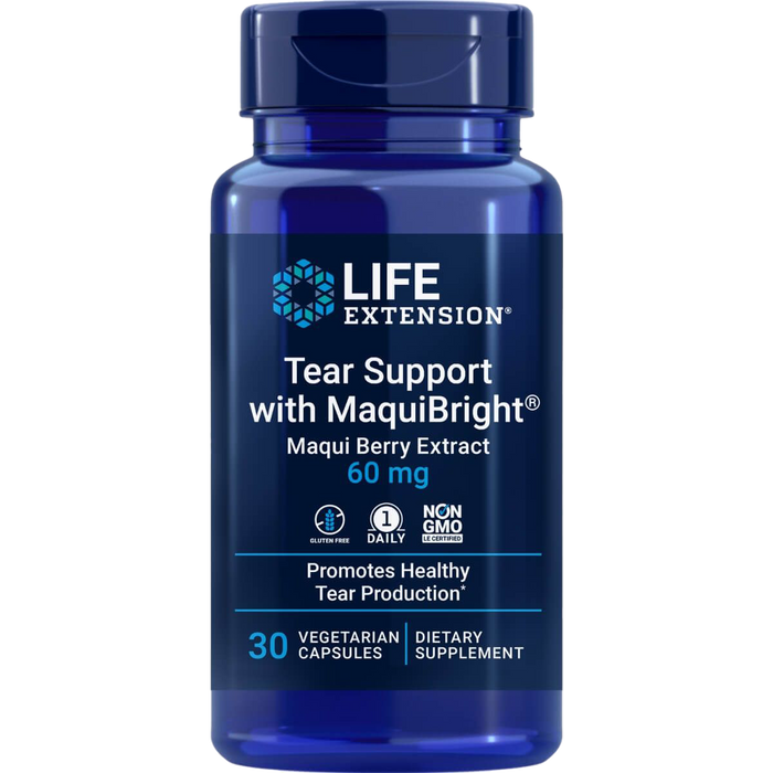 Life Extension Tränenunterstützung mit MaquiBright (Maqui-Beeren-Extrakt), 60 mg – 30 Kapseln