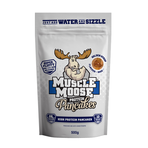 Muscle Moose Protein Pancakes Golden Syrup Flavor 10 Servings 500g - Sports Nutrition at MySupplementShop by Muscle Moose