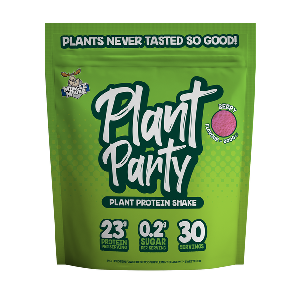 Muscle Moose Plant Party - Plant Based Protein Shake 900g - Berry - Plant Proteins at MySupplementShop by Muscle Moose