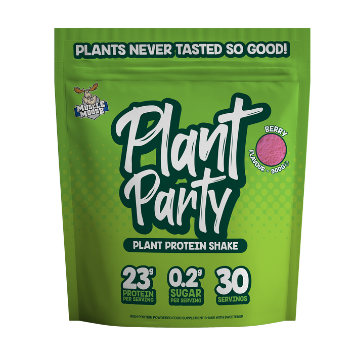 Muscle Moose Plant Party - Plant Based Protein Shake 900g - Berry - Plant Proteins at MySupplementShop by Muscle Moose