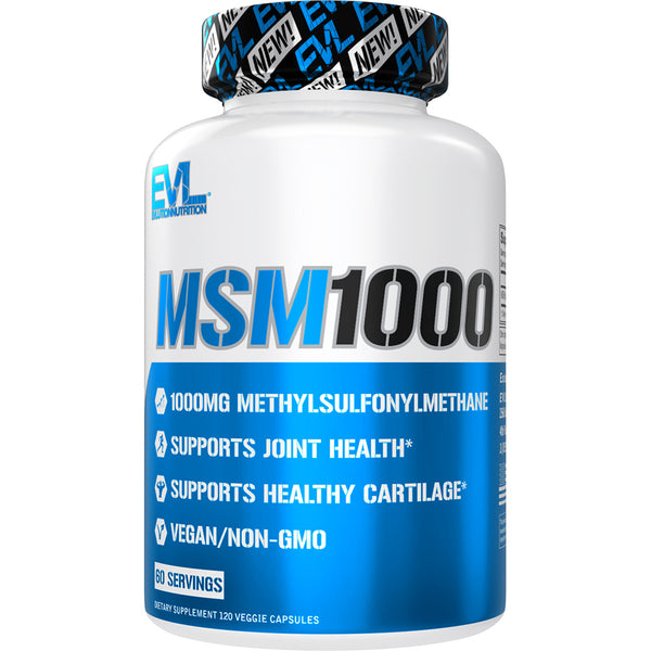 EVLution Nutrition MSM 1000 - 120 caps 60 Servings - Supplements at MySupplementShop by EVLution Nutrition