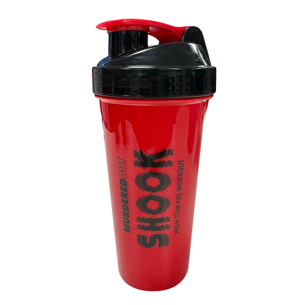 Murdered Out Shook Smartshake Shaker 600ml Red / Black - Sports Supplements at MySupplementShop by Murdered Out