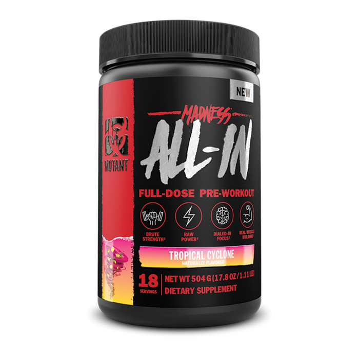 Mutant Madness All-In 504g 18 Servings - Pre Workout at MySupplementShop by Mutant