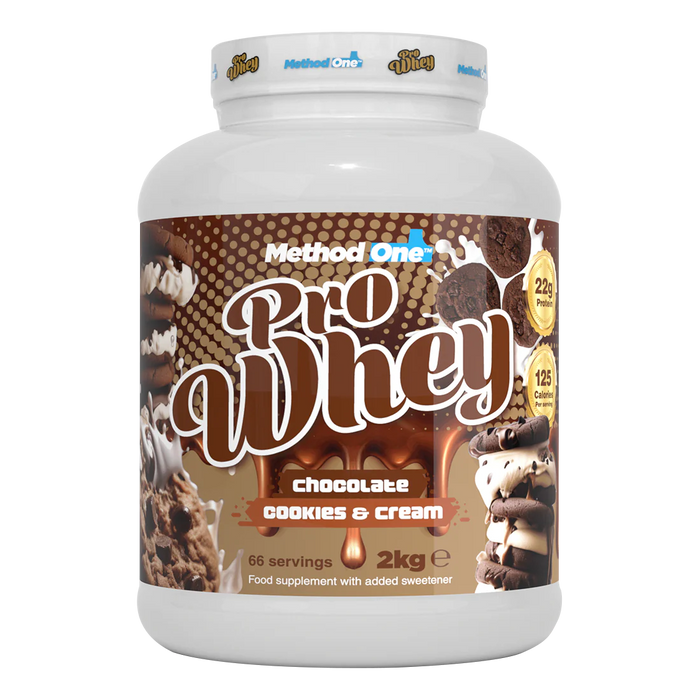 Method 1 Pro Whey 2kg - Chocolate Cookies & Cream - Whey Proteins at MySupplementShop by Method 1