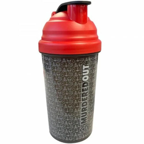 Murdered Out Smartshake Shaker 600ml Black / Red - Sports Supplements at MySupplementShop by Murdered Out