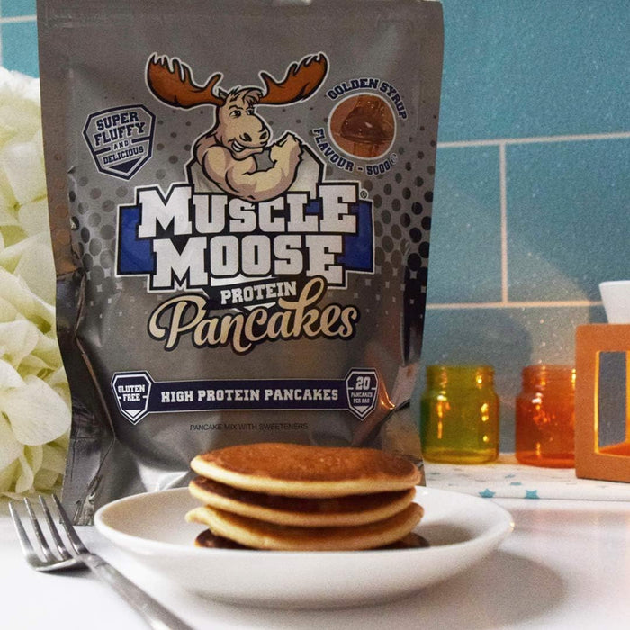Pancakes Protéinés Muscle Moose 500g Sirop Doré