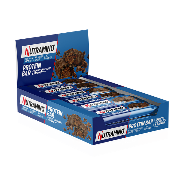 Nutramino Protein Bar 12x55g Crunchy Chocolate Brownie - Sports Nutrition at MySupplementShop by Nutramino