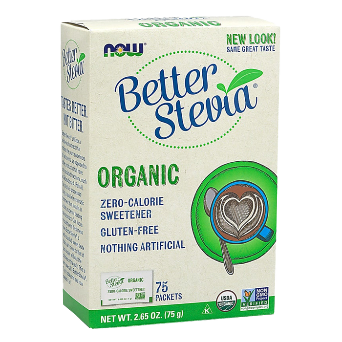 NOW Foods Better Stevia Packets, Organic - 75 packets