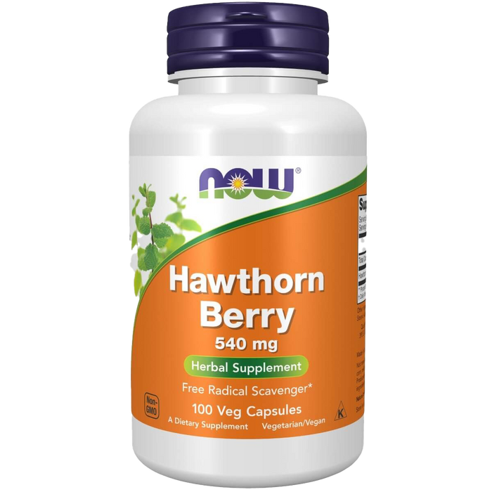 NOW Foods Hawthorn Berry 540 mg 100 Veg Capsules