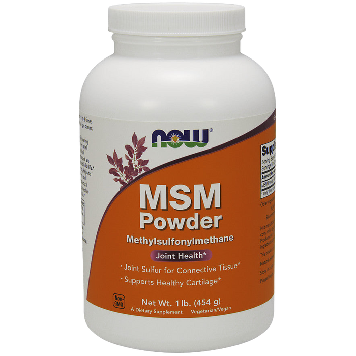 NOW Foods MSM Methylsulphonylmethane, Powder - 454g