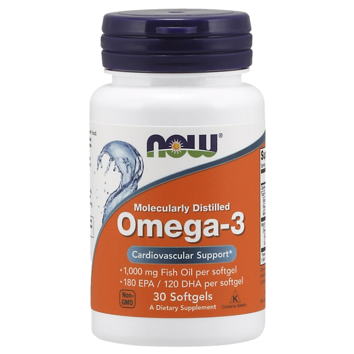 NOW Foods Omega-3 Molecularly Distilled - 30 softgels
