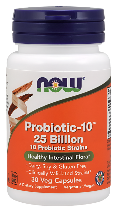 NOW Foods Probiotic-10, 25 Billion - 30 vcaps