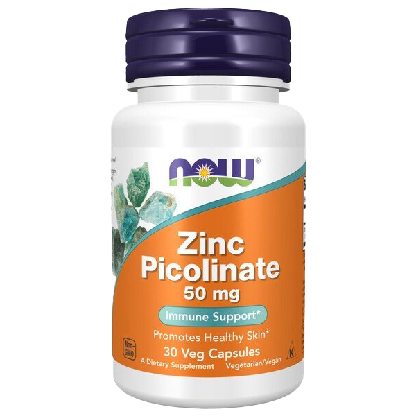 NOW Foods Zinc Picolinate, 50mg 30 vcaps