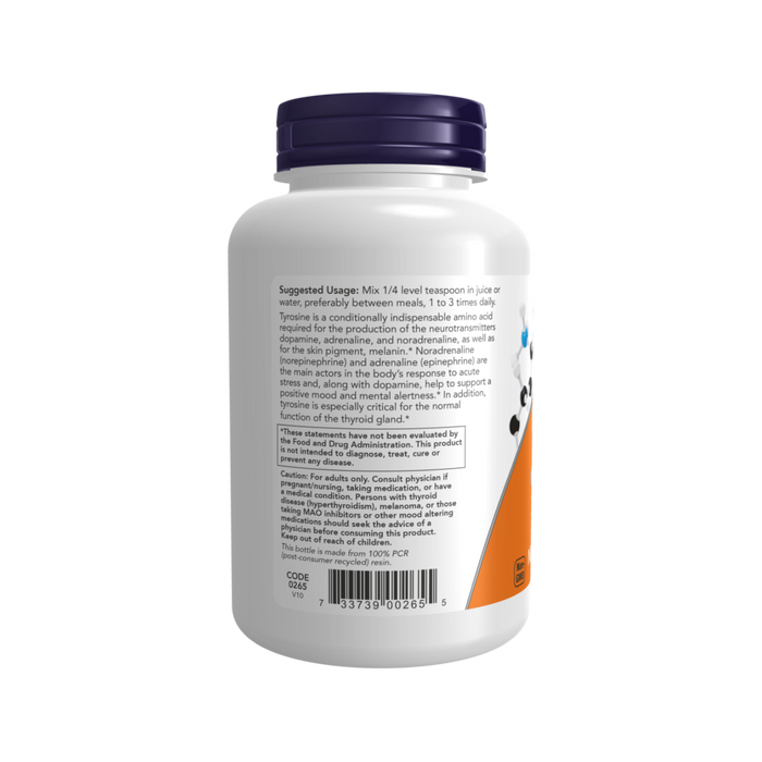 NOW Foods L-Tyrosine, Powder - 113g