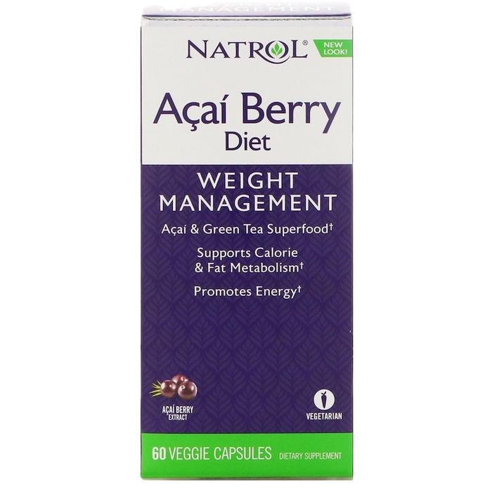 Régime Natrol AcaiBerry - 60 capsules végétales