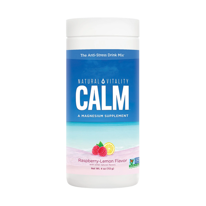 Natural Vitality Calm Magnesium Powder Raspberry Lemon 113g