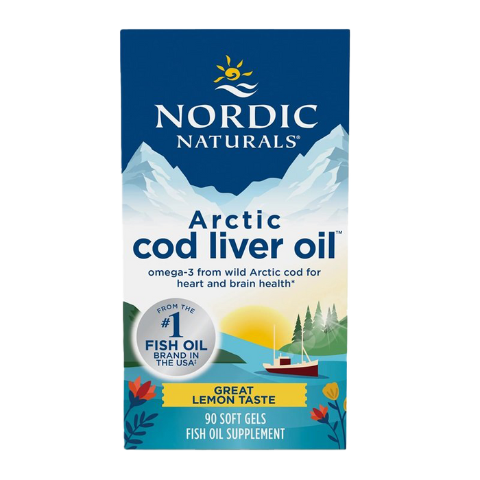 Nordic Naturals Arctic Cod Liver Oil, 750mg Lemon (EAN 768990891298) 90 softgels