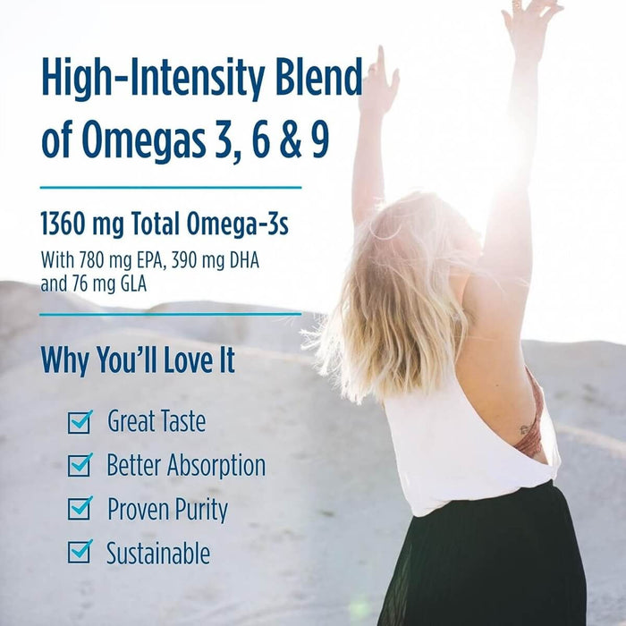 Nordic Naturals Complete Omega 3,6,9 Xtra 60 Softgels (Lemon) - Omegas, EFAs, CLA, Oils at MySupplementShop by Nordic Naturals