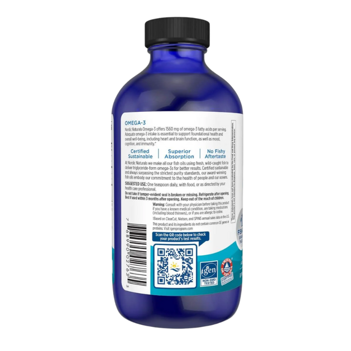 Nordic Naturals Omega-3 1560mg Lemon Flavour 237ml