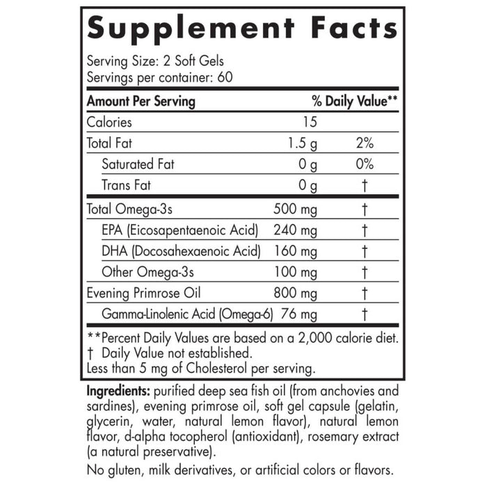 Nordic Naturals Omega Women with Evening Primrose Oil 120 Softgels (Lemon) - Supplements for Women at MySupplementShop by Nordic Naturals