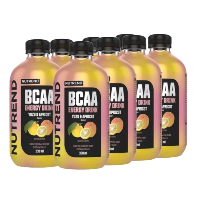 Nutrend BCAA Energy Drink, Yuzu & Apricot - 8 x 330 ml