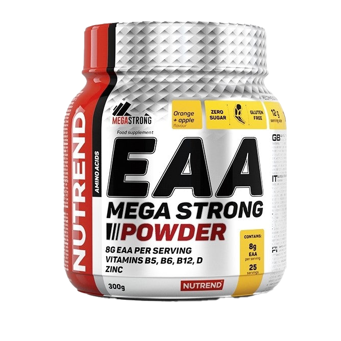 Nutrend EAA Mega Strong Powder, Orange + Apple - 300 grams