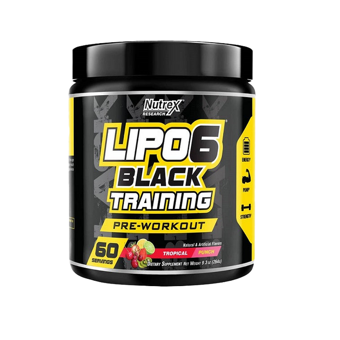 Nutrex Lipo-6 Black Training, Tropical Punch - 264 grams