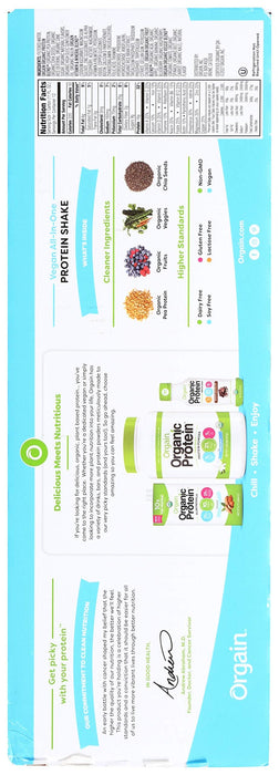 Orgain Organic Protein, Creamy Chocolate Fudge - 462g - Protein Drink at MySupplementShop by Orgain