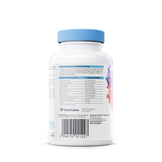 Osavi B-Complex with Choline & Inositol - 120 vegan caps