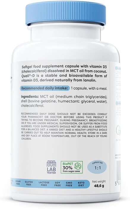 Osavi Vitamin D3, 4000IU - 120 softgels