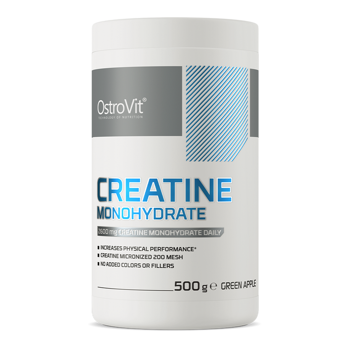 OstroVit Creatine Monohydrate 500g - Green Apple - Sports Supplements at MySupplementShop by Ostrovit