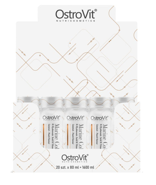 OstroVit Marine Collagen Shot, -Peach - 20 x 80 ml.
