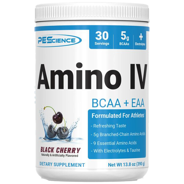 PEScience Amino IV, Black Cherry - 390g