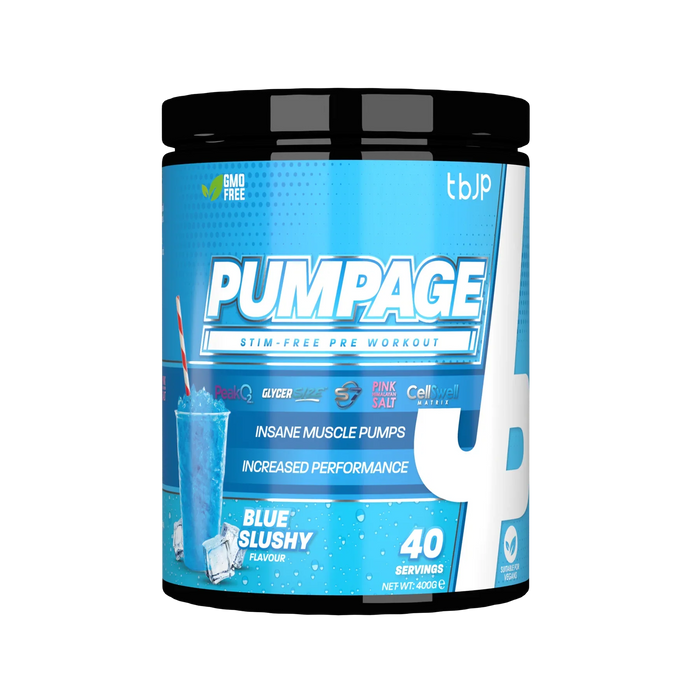 Trained By JP Pumpage Stim Free Pre-Workout 400g - Pre Workout at MySupplementShop by Trained By JP