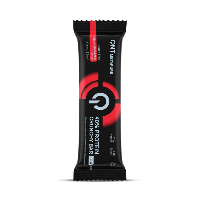 QNT Metapure Crunchy Protein Bar 12 x 65g - Sports Nutrition at MySupplementShop by QNT