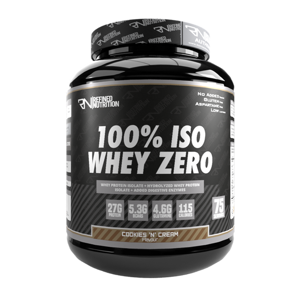 Refined Nutrition 100% Iso Whey Zero 2.27kg Cookies and Cream - Sports Supplements at MySupplementShop by Refind Nutrition