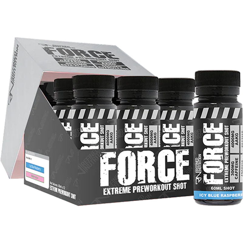 Refined Nutrition FORCE Pre-Workout Shots 12 x 60ml - Pre Workout at MySupplementShop by Refined Nutrition