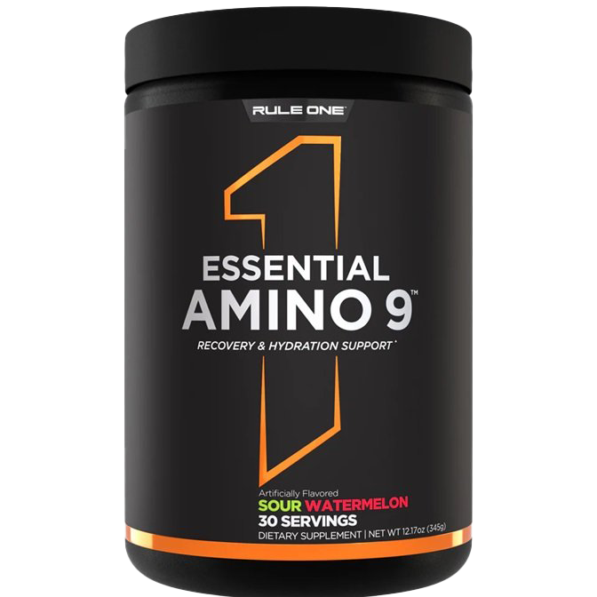 Rule One Essential Amino 9, Sour Watermelon (EAN 196671009654) 345g