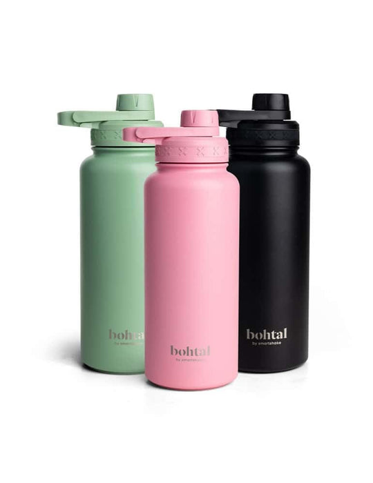 SmartShake Bohtal Insulated Sports Bottle, Pink 960 ml - Sports Supplements at MySupplementShop by SmartShake