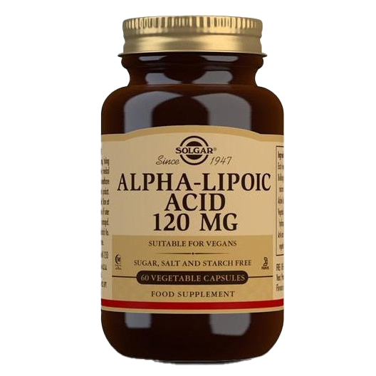 Solgar Alpha-Lipoic Acid, 120mg - 60 vcaps