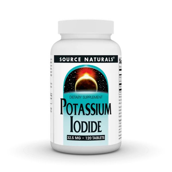 Source Naturals Potassium Iodide 32.5mg 120 Tablets - Energy & Vitality at MySupplementShop by Source Naturals