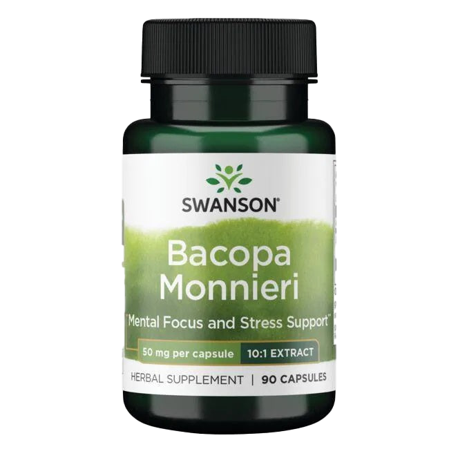 Swanson Bacopa Monnieri 10:1 Extract, 50mg - 90 caps