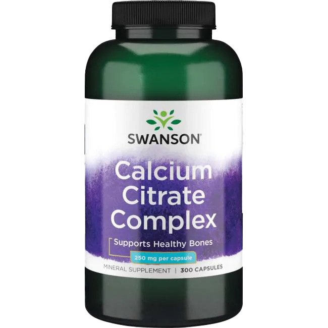 Swanson Calcium Citrate Complex, 250mg - 300 caps