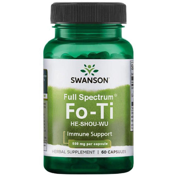 Swanson Full Spectrum Fo-Ti, 500mg - 60 caps - Health and Wellbeing at MySupplementShop by Swanson