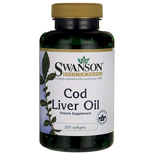 Swanson Norwegian Cod Liver Oil, 350mg - 250 softgels - Health and Wellbeing at MySupplementShop by Swanson