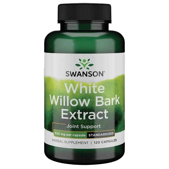 Swanson White Willow Bark Extract, 500mg - 120 caps